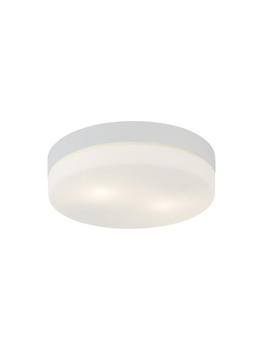 TK Lighting Πλαφονιέρα Οροφής Μπάνιου Λευκή με Ντουί E27
