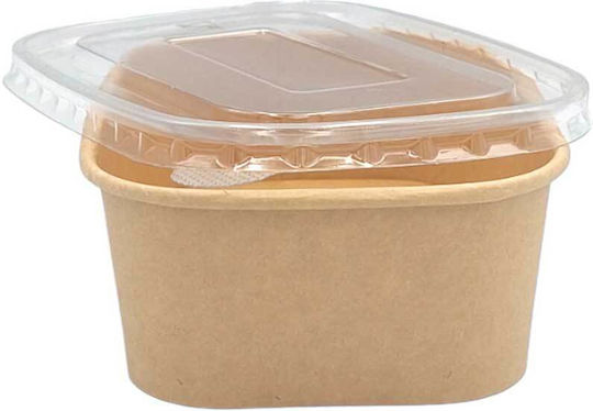 Set von 50 Boxen Salat Kraft Behälter