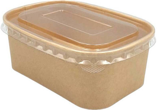 Set von 50 Boxen Salat Kraft Behälter