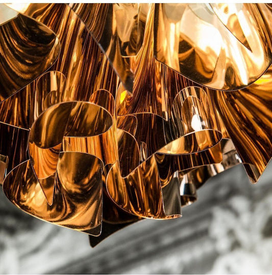 Slamp Veli Large Ceiling Mount Light Copper with Socket E27