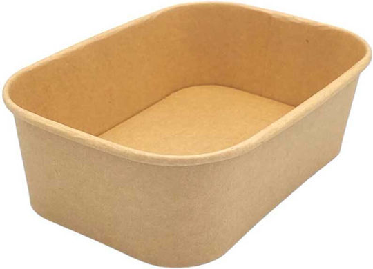 Set von 50 Boxen Salat Kraft Behälter