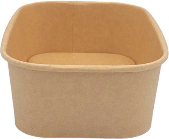 Set von 50 Boxen Salat Kraft Behälter