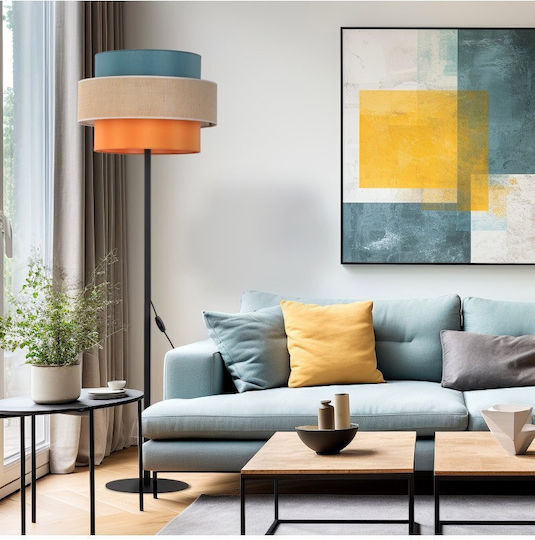 TK Lighting Floor Lamp H159cm. Multicolour