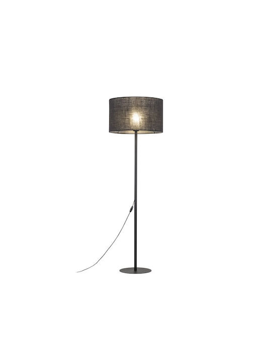 TK Lighting Floor Lamp H160xW50cm. with Socket for Bulb E27 Black