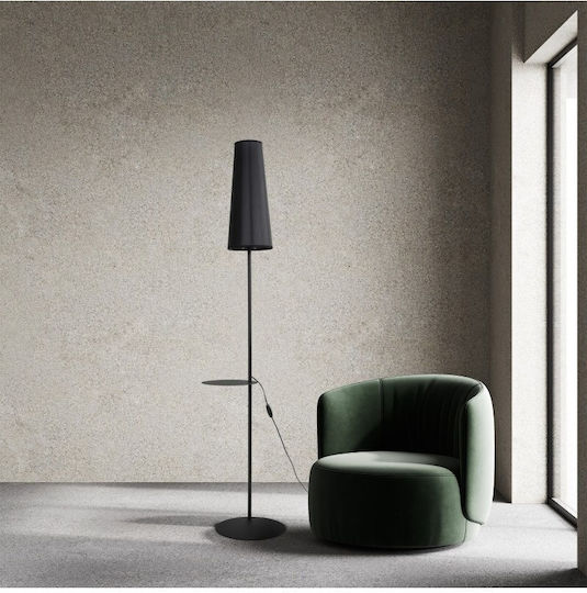 TK Lighting Floor Lamp H170cm. Black