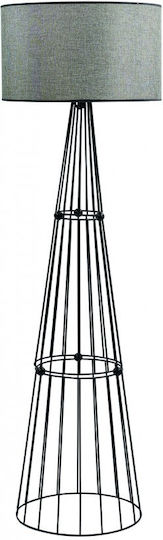 ArkoLight Floor Lamp H128xW40cm. with Socket for Bulb E27 Black