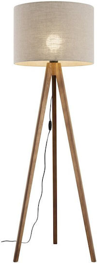 TK Lighting Floor Lamp with Socket for Bulb E27 Brown