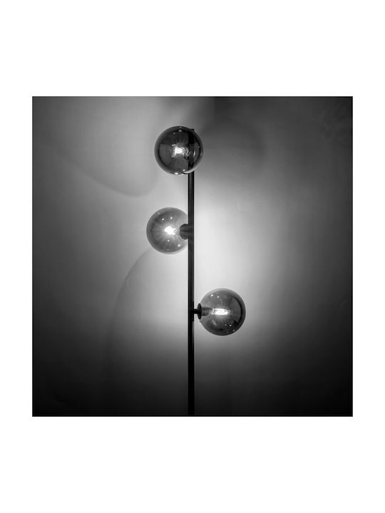 TK Lighting Estera Floor Lamp H150xW38cm. with Socket for Bulb G9 Brown