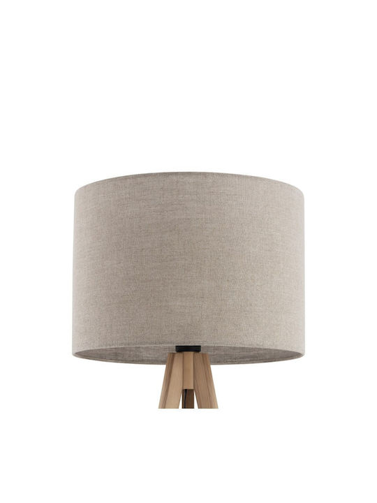 TK Lighting Stehleuchte mit Fassung für Lampe E27 Beige
