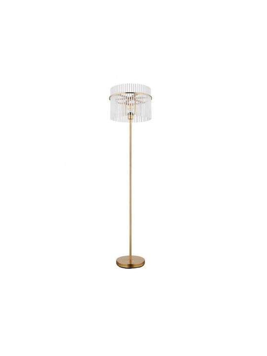 Globo Lighting Floor Lamp H152xW38cm. with Socket for Bulb E27 Black