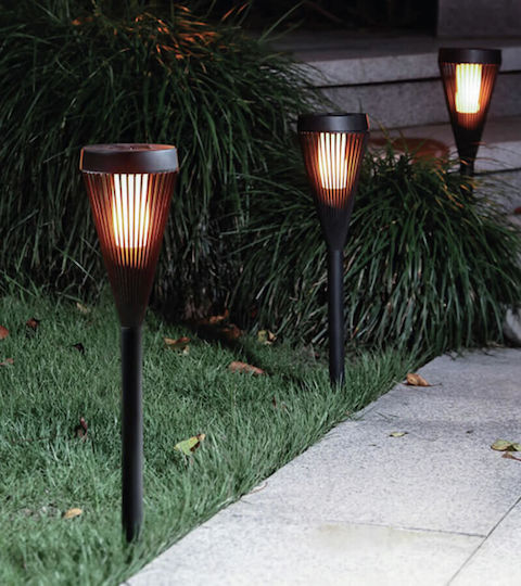 Fos me Spiked Solar Light Traffic light 10lm with Warm White Light 10cmx46.5cmcm
