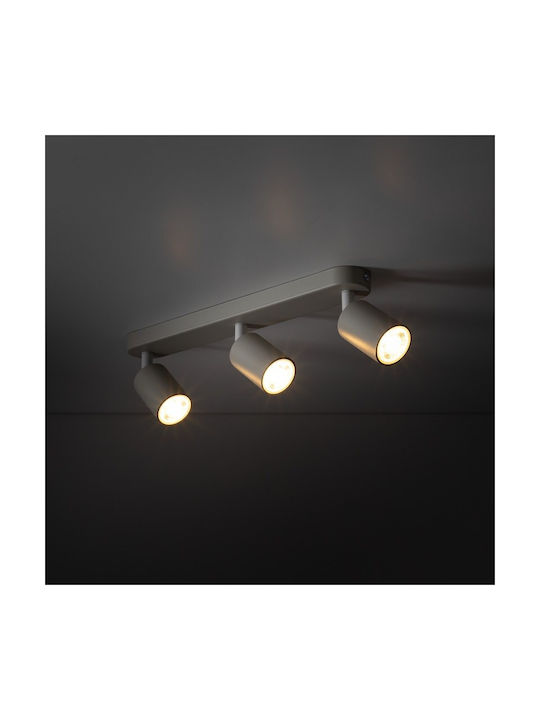 TK Lighting Τριπλό Σποτ με Ντουί GU10 σε Μπλε Χρώμα