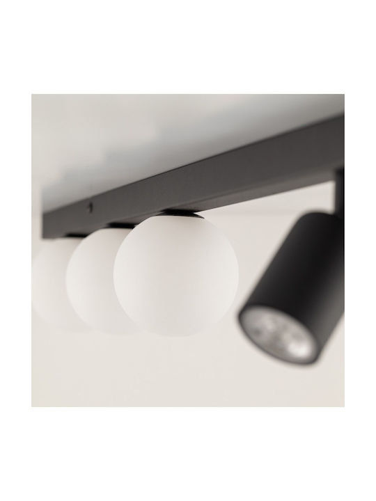 TK Lighting Dreifach Spot mit Fassung GU10 in Schwarz Farbe