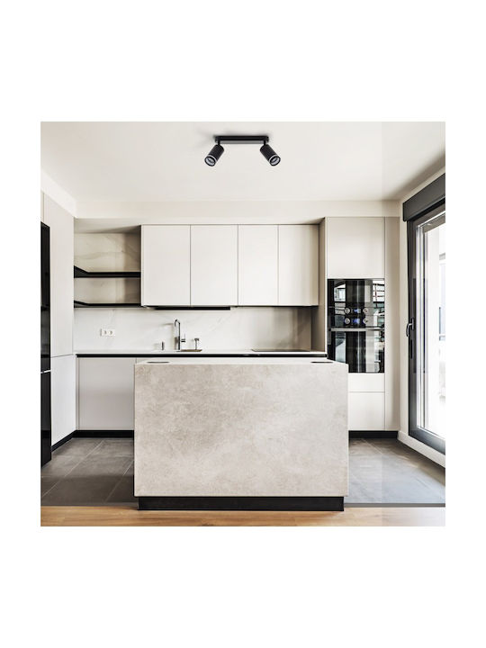 TK Lighting Διπλό Σποτ με Ντουί GU10 σε Λευκό Χρώμα
