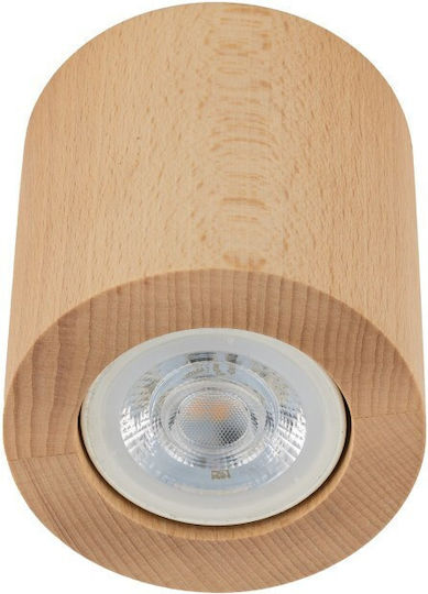 TK Lighting Μονό Σποτ με Ντουί GU10 σε Μπεζ Χρώμα