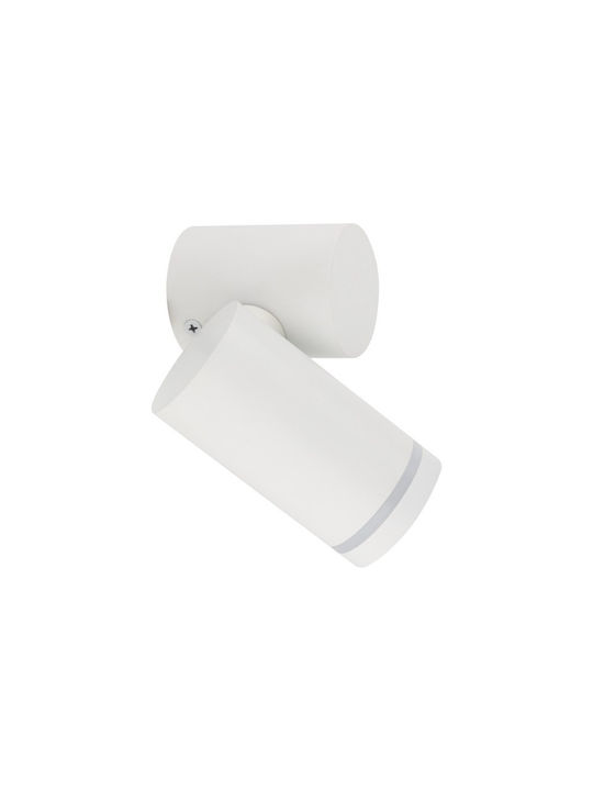 TK Lighting Single Spot with Socket GU10 in White Color