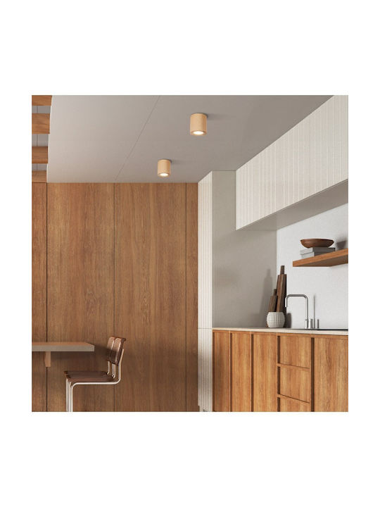 TK Lighting Μονό Σποτ με Ντουί GU10 σε Μπεζ Χρώμα