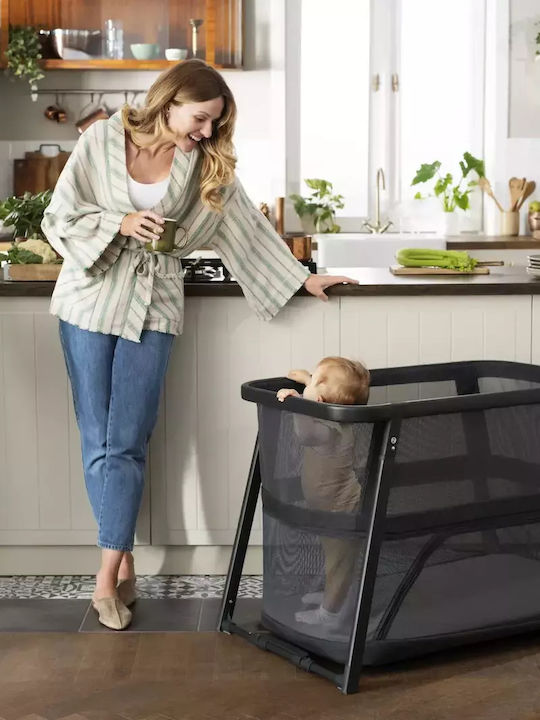 Kinderkraft Cradle Sofi Plus with Mattress and Side Opening Grey