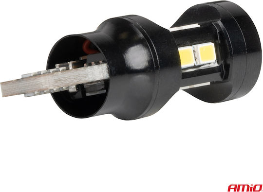 AMiO Λάμπες Αυτοκινήτου T15 / W16W Canbus LED 5500K Ψυχρό Λευκό 12-24V 2τμχ