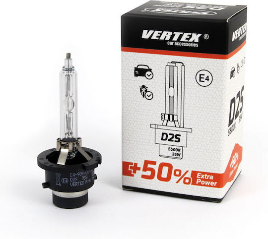AMiO Car Lamp D2S 150 Percent Power Xenon 5500K Cold White 12V 35W
