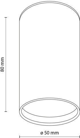 TK Lighting Μονό Σποτ με Ντουί GU10 σε Καφέ Χρώμα