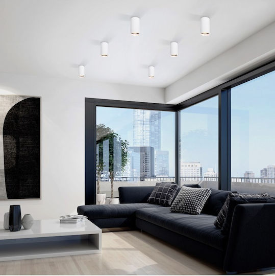 TK Lighting Μονό Σποτ με Ντουί GU10 σε Μαύρο Χρώμα