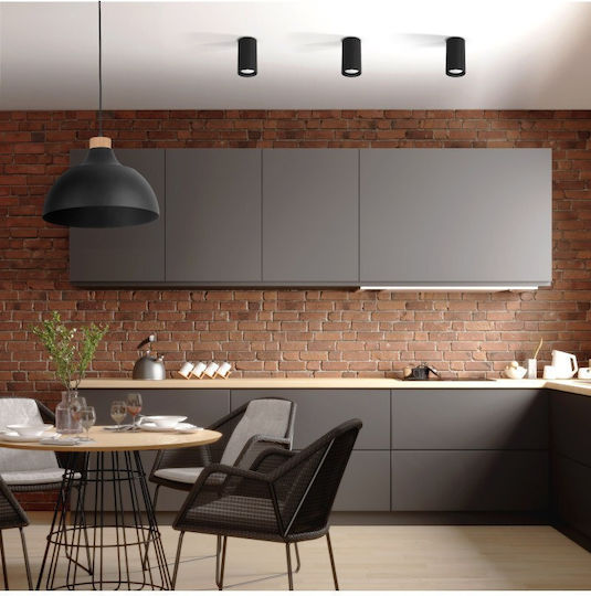 TK Lighting Μονό Σποτ με Ντουί GU10 σε Μαύρο Χρώμα