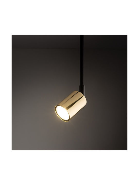 TK Lighting Μονό Σποτ με Ντουί GU10 σε Μαύρο Χρώμα