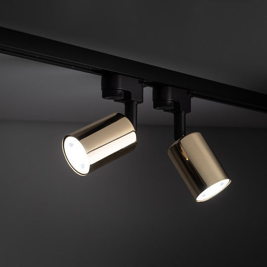 TK Lighting Μονό Σποτ με Ντουί GU10 σε Μαύρο Χρώμα