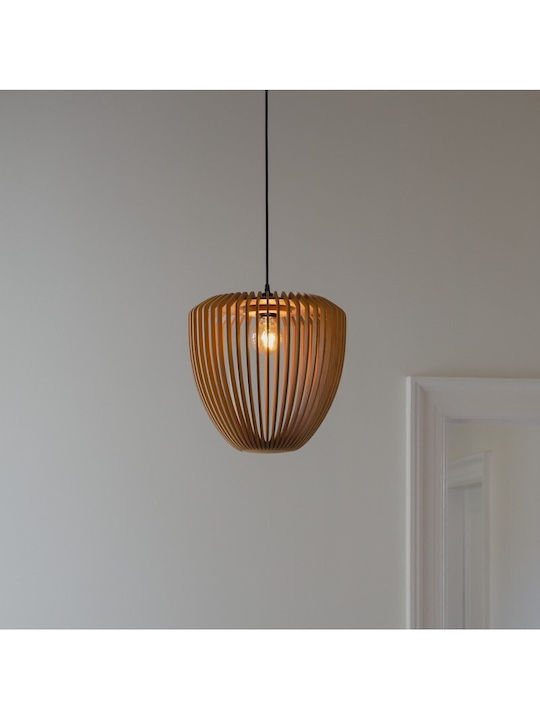 Καπέλο Φωτιστικού 1xe27 Δρυς Φ38cm Clava Wood Umage 2242 Μπεζ