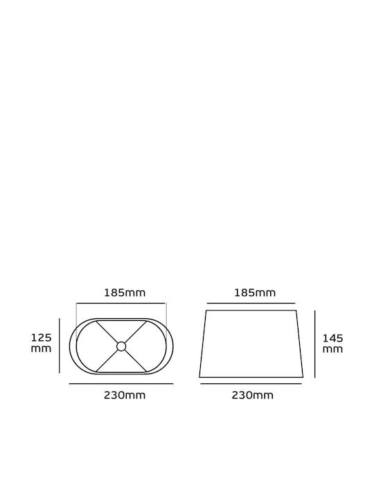 VK Lighting Conică Abajur Verde cu Diametru 23cm