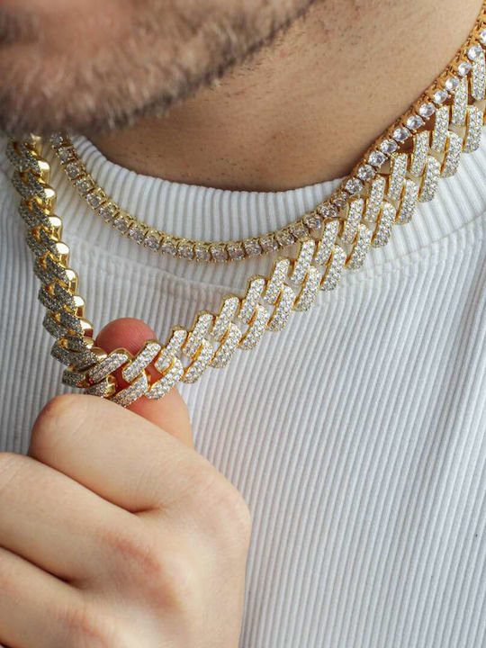 Goldsmith Αλυσίδα Λαιμού Επιχρυσωμένη από Ατσάλι