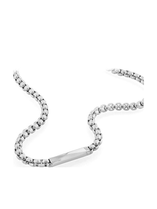 Calvin Klein Chain Neck made of Stainless Steel Length 60cm