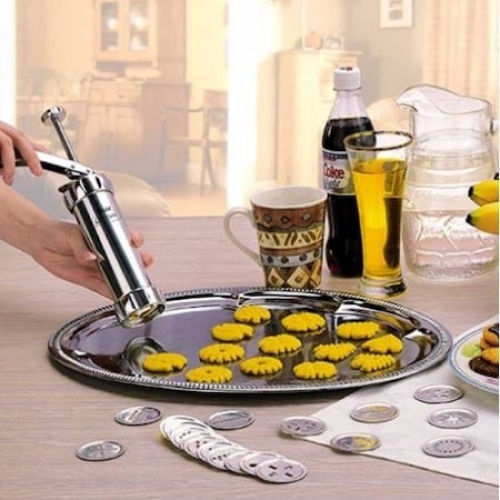 Foxmag24 Set Presă Pentru Biscuiți Cookie 12 Accesorii Incluse