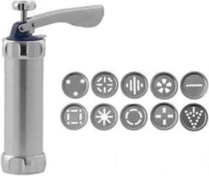 Foxmag24 Cookie Biscuit Maker 10 Forme 4 Palnii Din Oțel Inoxidabil