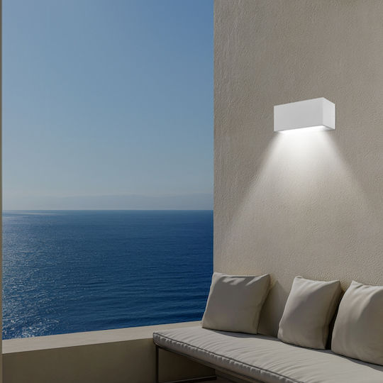 Eurolamp Επιτοίχια Εξωτερική Πλαφονιέρα E27 IP54 11x25x10εκ.