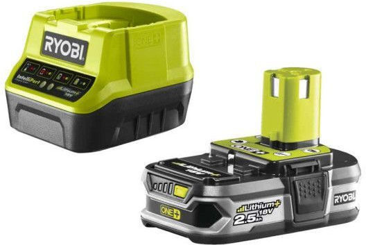Ryobi Batterie-Set Kapazität 2.5Ah 18V mit Ladegerät RC18120-125