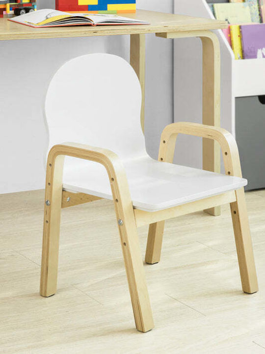 Kinderstühle Weiß 40x57.5x31cm 2Stück