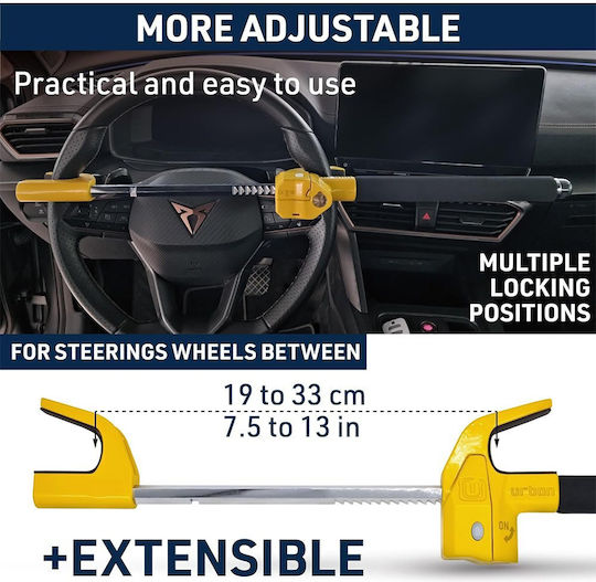 Urban Anti-theft Car Steering Wheel Lock with Alarm
