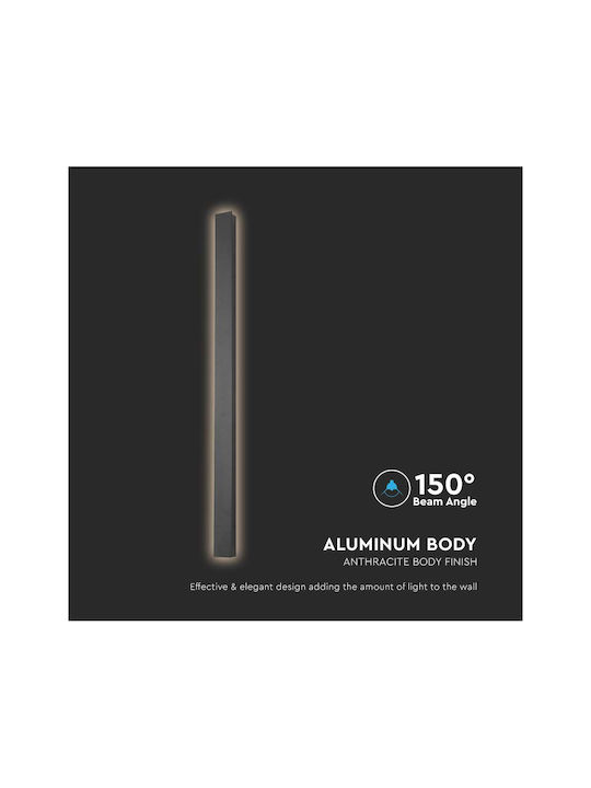V-TAC Wall-Mounted Linear LED Light IP65 10W with Natural White Light 51x6x5cm