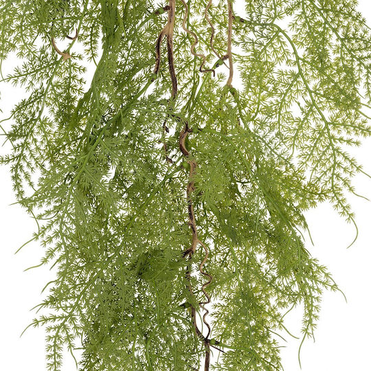 Globostar Artificial Garden Hanging Fern 20620 Τεχνητό Διακοσμητικό Κρεμαστό Φυτό Φτέρης Μ32 X Π14 X Υ96cm