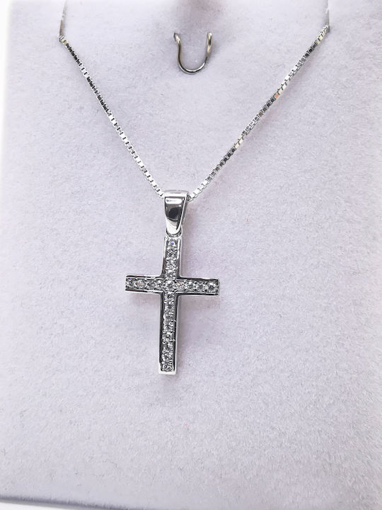 Aris Dentopoulos Jewellery Women's Cross from Silver with Chain
