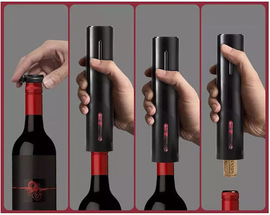 Electric Rechargeable Wine Corkscrew Led & Aluminum Cutter – Elegance & Speed