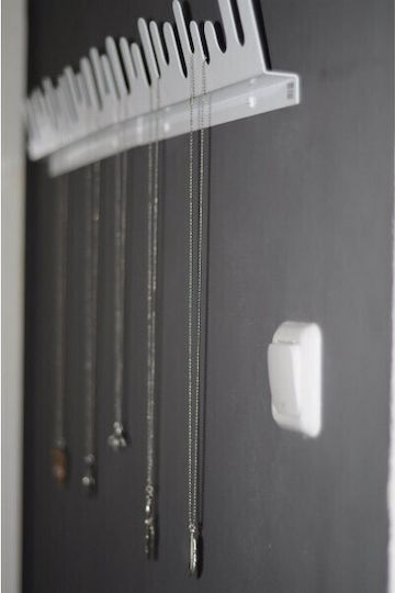Wandhalterung Wave Weiß Set 2 Metall Design House Stockholm