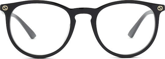 Gucci Plastic Eyeglass Frame Black GG0027O 001