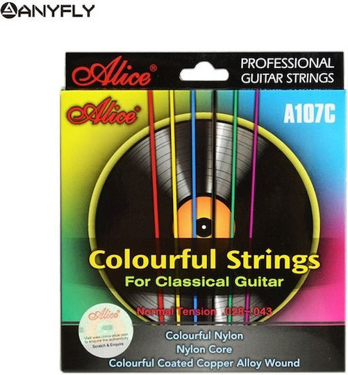 Alice A107c Colored Classic Guitar Strings