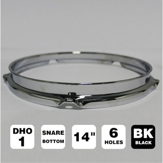 Peace Dho-1t-14t-bk Bottom Side Black 6 Holes