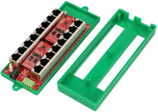 Injector PoE 8-Port Gigabit 802.3at/af Mod A Verde