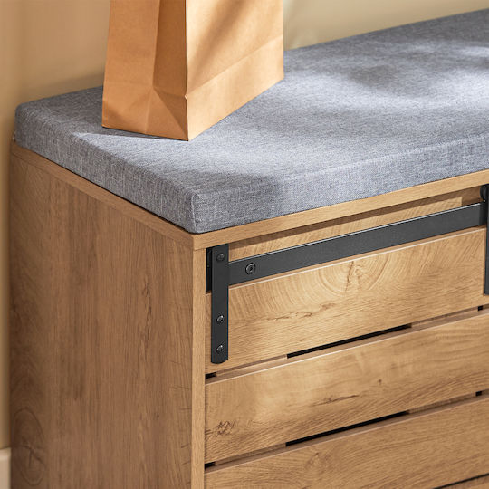 Eingangsmöbel mit Bank Brown 80x48x35cm