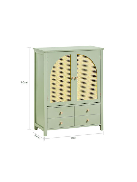 Мебел за антре Зелен 70x90x34см